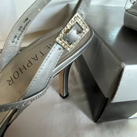 Beautiful silver Metaphor sandals - 10M - Verna - Picture 6 of 9